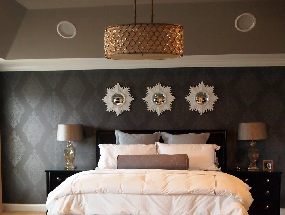Chic Silver Glitter Primary Bedroom by Love Your Room LLC - Photo 2
