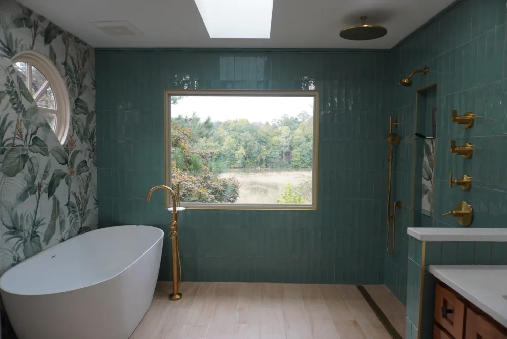 Eco-Friendly Bathroom with a Scenic View by Dust To Diamonds Designs - Photo 4