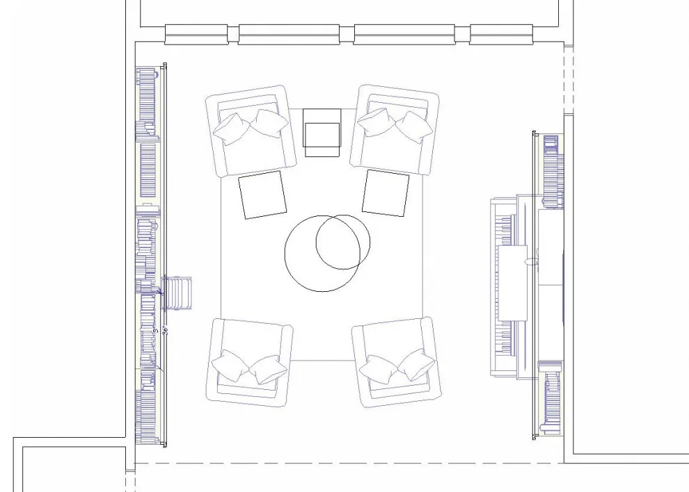 Library Concept to Implementation by Jana Ward Interiors - Photo 3