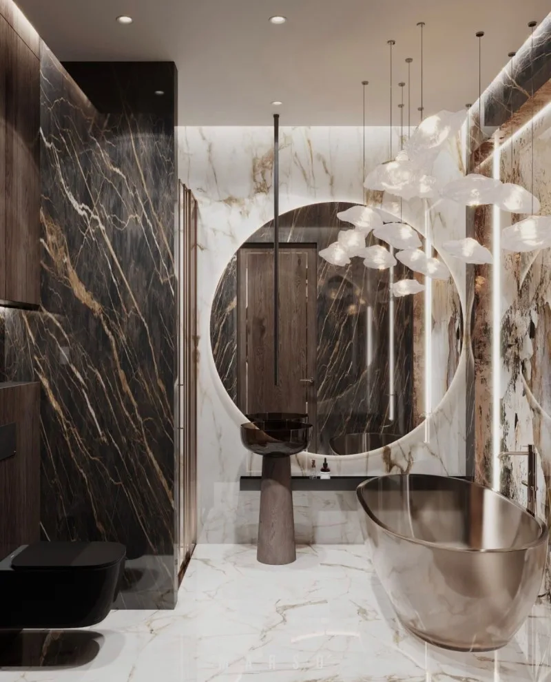 Opulent Restrooms by Indian Wells & Beverly Hills Luxury Interiors - Photo 10