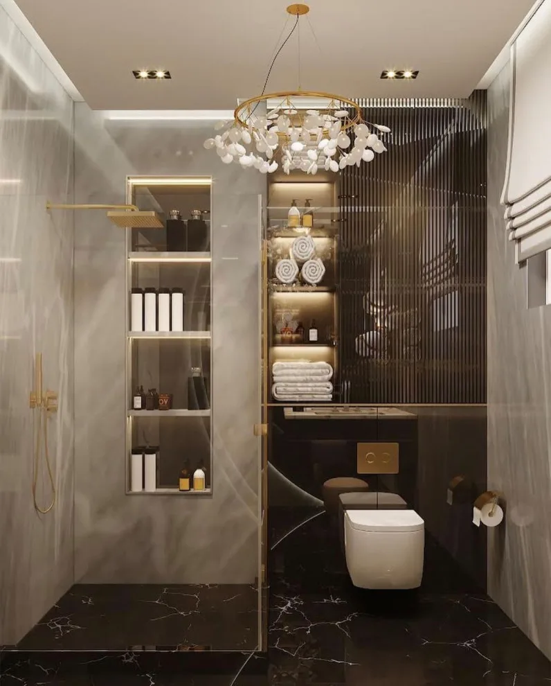 Opulent Restrooms by Indian Wells & Beverly Hills Luxury Interiors - Photo 27
