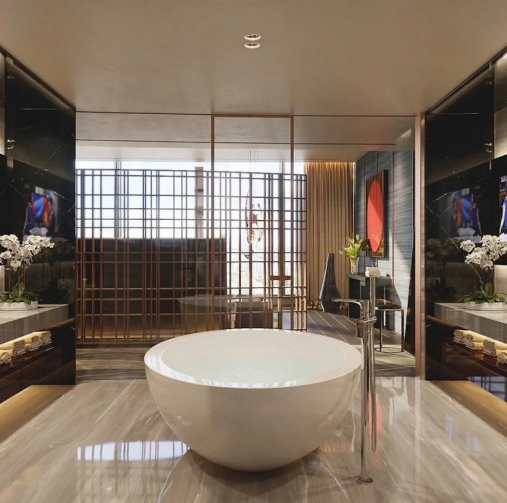 Opulent Restrooms by Indian Wells & Beverly Hills Luxury Interiors - Photo 53