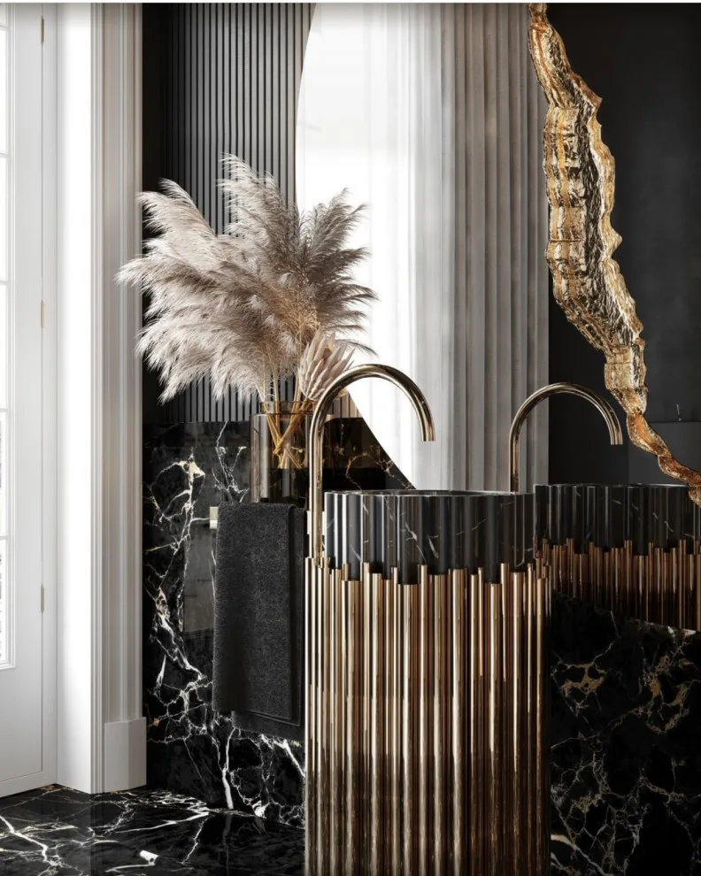 Opulent Restrooms by Indian Wells & Beverly Hills Luxury Interiors - Photo 6