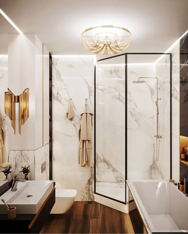 Opulent Restrooms by Indian Wells & Beverly Hills Luxury Interiors - Photo 21