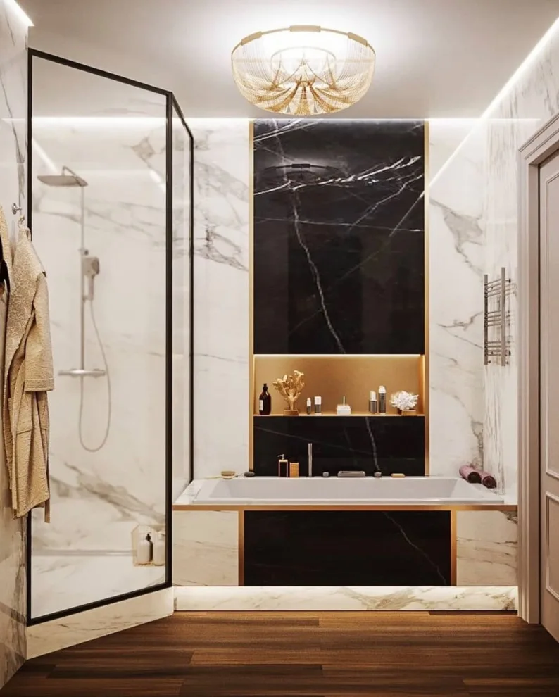 Opulent Restrooms by Indian Wells & Beverly Hills Luxury Interiors - Photo 14