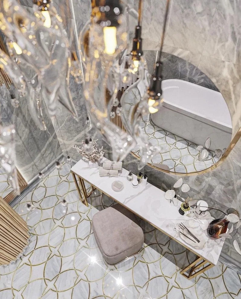 Opulent Restrooms by Indian Wells & Beverly Hills Luxury Interiors - Photo 56