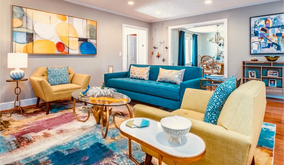 Mid-Century Modern Living Room Renovation by Tipp Interiors - Photo 4