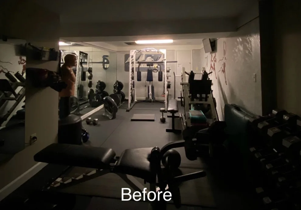Miami Chill Home Gym Renovation by Blue Horse Contemporary Design - Photo 3