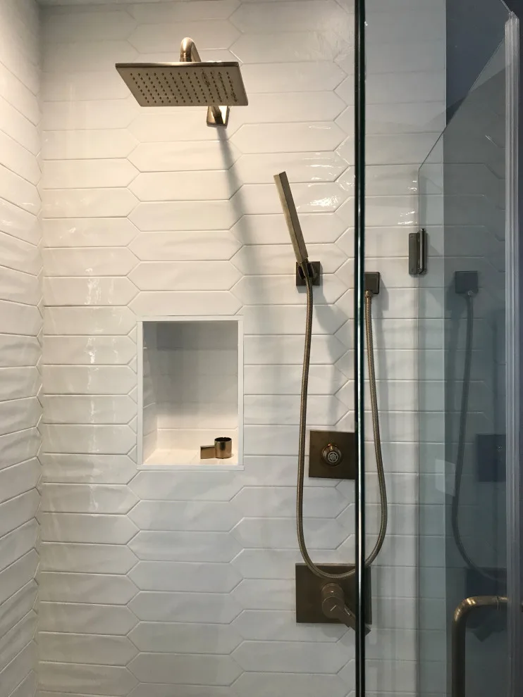 An elegant guest bathroom by Kelly Walton Krause Design - Photo 4