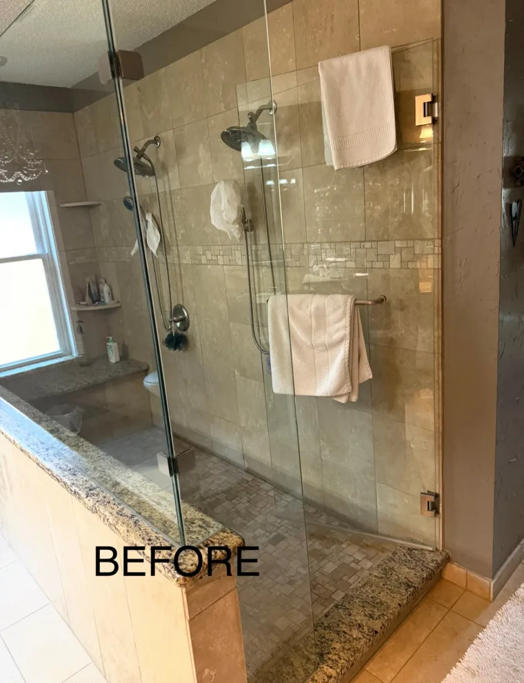 Accessible master bathroom with underfloor heating by Amy's Paint And Remodeling Solutions - Photo 8