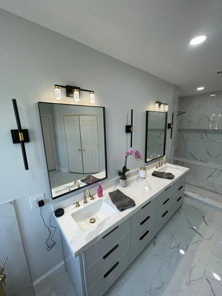 Expansive Dual Master Bathroom by Amy's Paint And Remodeling Solutions - Photo 9