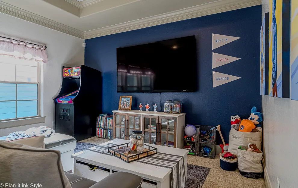 Byrd Boys Baseball-Themed Game Room by Plan-it Ink Style - Photo 4