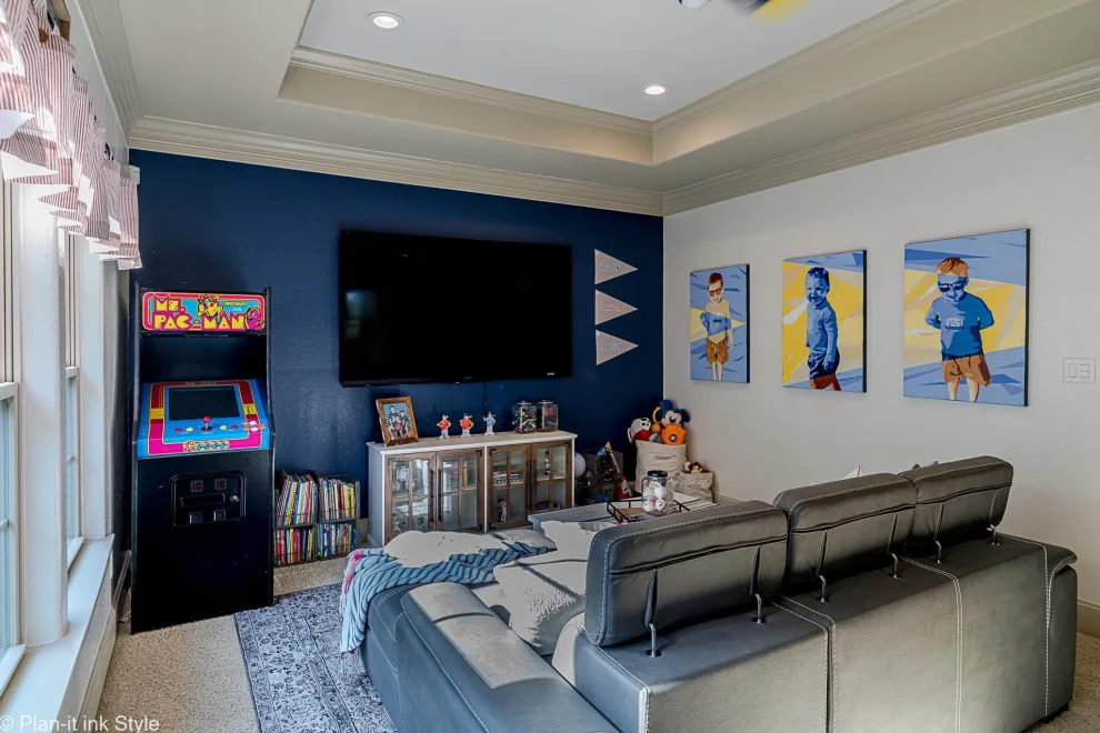 Byrd Boys Baseball-Themed Game Room by Plan-it Ink Style - Photo 8
