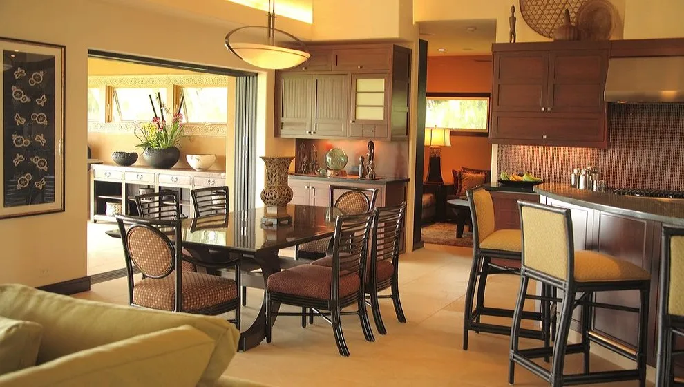 Asian Fusion Island Home by Fine Design Interiors, Inc. - Photo 6