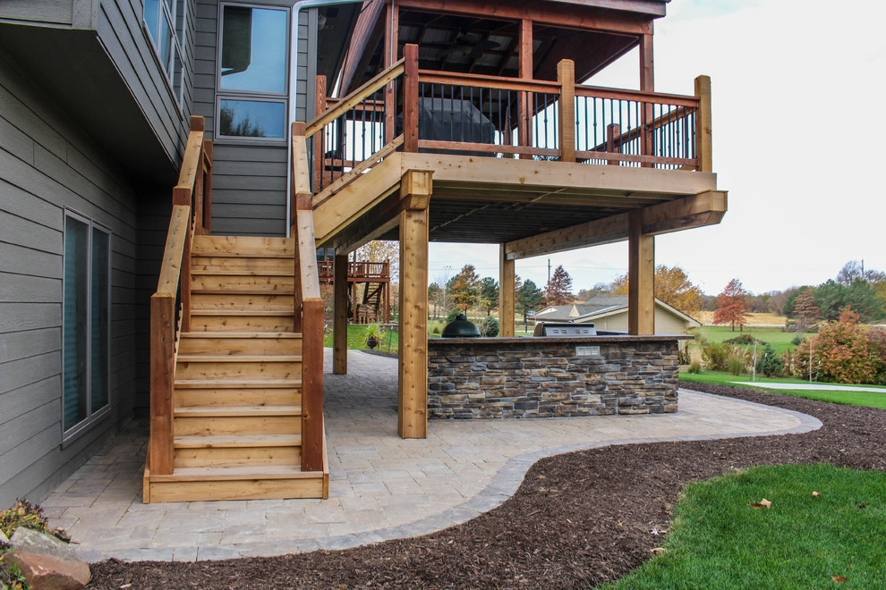 Picturesque Outdoor Kitchen and Patio by Groundscapes, Inc. - Photo 13