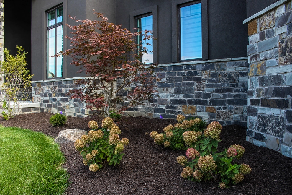 Towering Home Landscape With Perfect Lawn by Groundscapes, Inc. - Photo 9