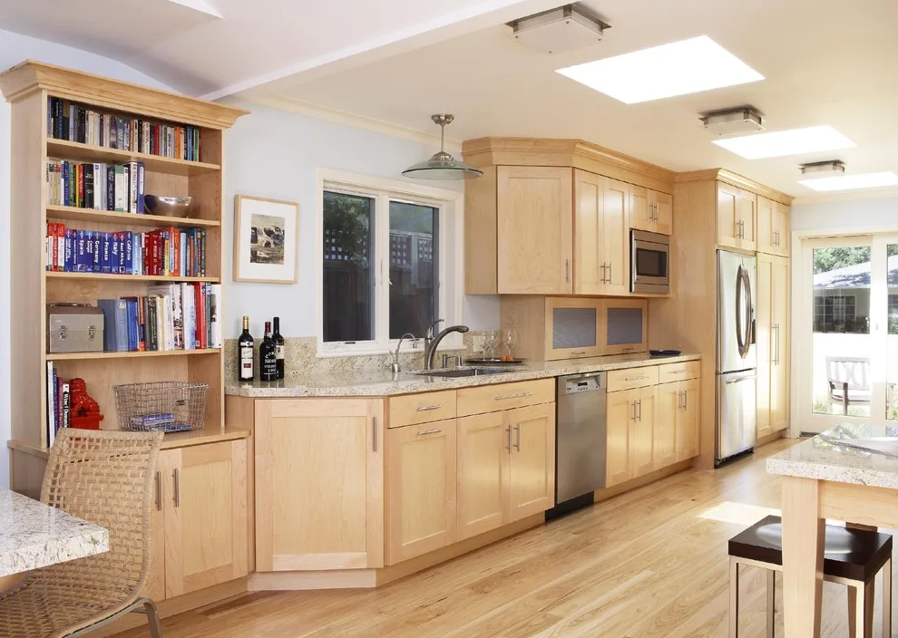 Modern kitchen featuring green cabinets by Sustainable Home - Photo 4