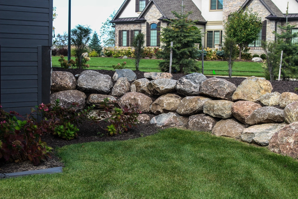Towering Home Landscape With Perfect Lawn by Groundscapes, Inc. - Photo 7