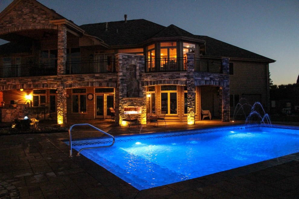 Astounding Home Environment With Complete Patio, Fire Pit, and Swimming Pool by Groundscapes, Inc. - Photo 7