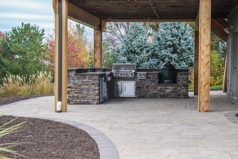 Picturesque Outdoor Kitchen and Patio by Groundscapes, Inc. - Photo 14
