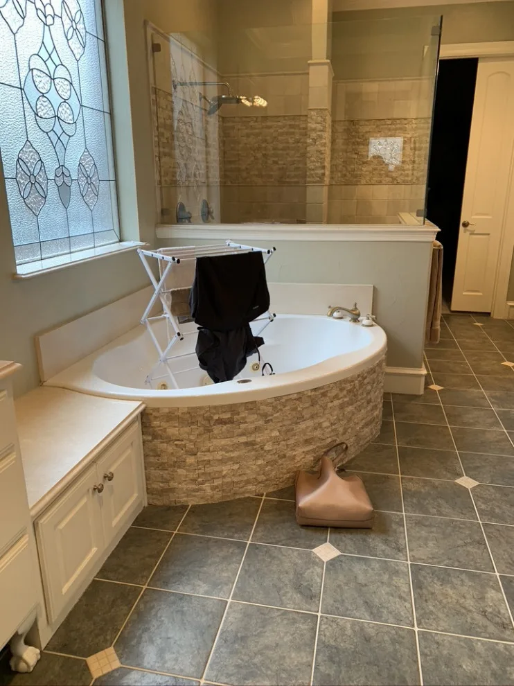 Opulent Master Bathroom by Just The Thing Decorating, Staging, And Windows - Photo 5