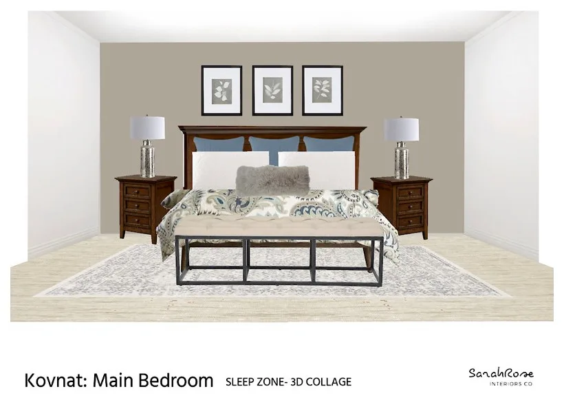 Contemporary Farmhouse Master Bedroom Suite by Interiors By SarahRose - Photo 4