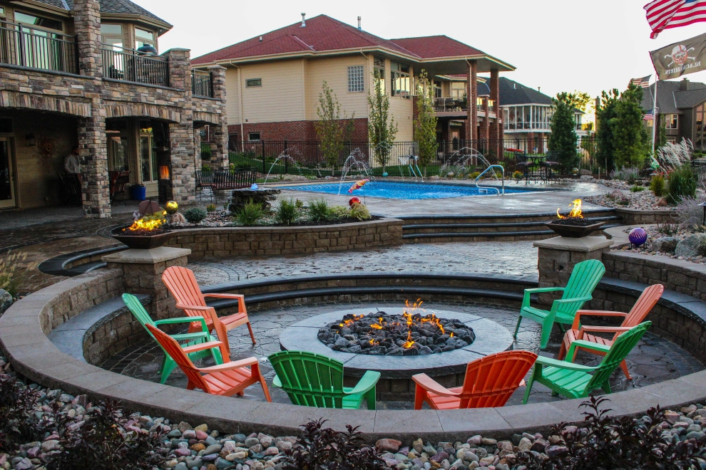 Astounding Home Environment With Complete Patio, Fire Pit, and Swimming Pool by Groundscapes, Inc. - Photo 5