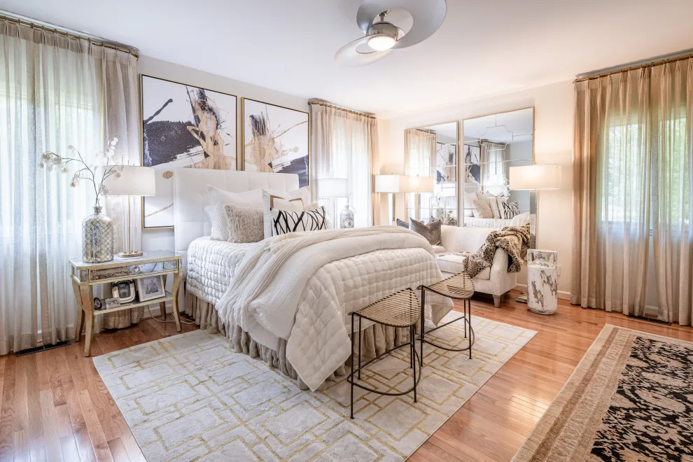 Elegant Master Bedroom Renovation by A. Logan Designs, LLC - Photo 8
