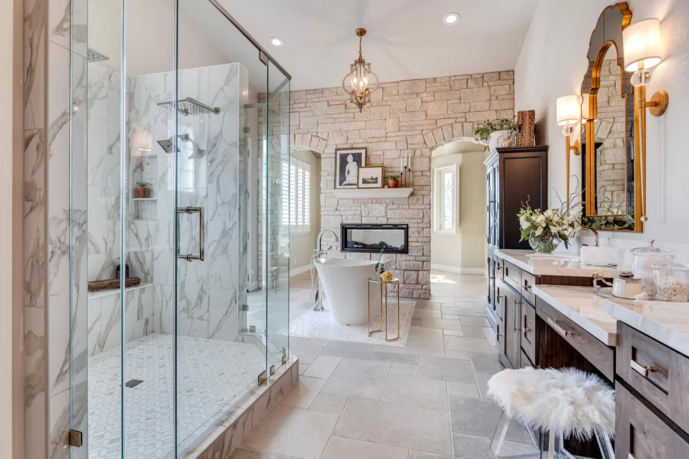 SECLUDED VALLEY PRIMARY BATHROOM & CLOSET by Sarah Blackbern Interiors - Photo 2