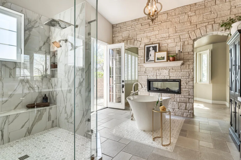 SECLUDED VALLEY PRIMARY BATHROOM & CLOSET by Sarah Blackbern Interiors - Photo 39