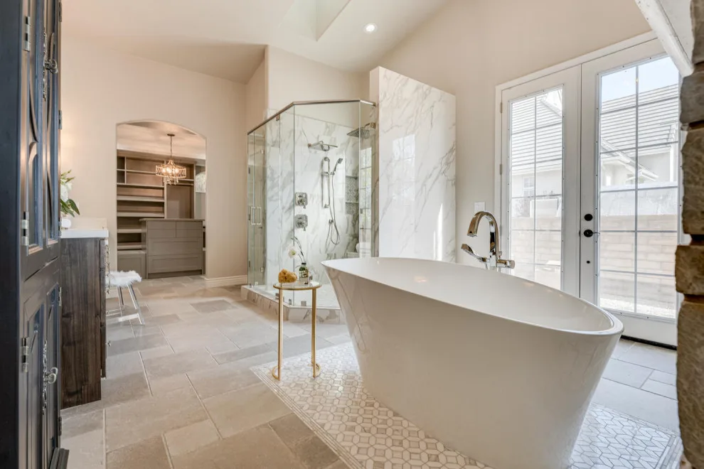 SECLUDED VALLEY PRIMARY BATHROOM & CLOSET by Sarah Blackbern Interiors - Photo 25