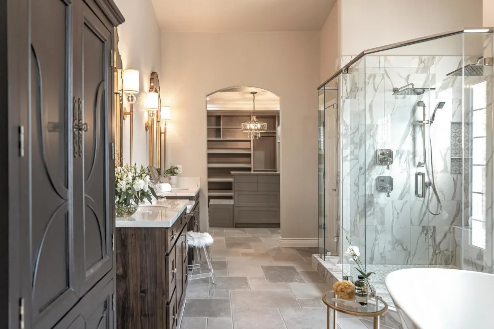 SECLUDED VALLEY PRIMARY BATHROOM & CLOSET by Sarah Blackbern Interiors - Photo 31