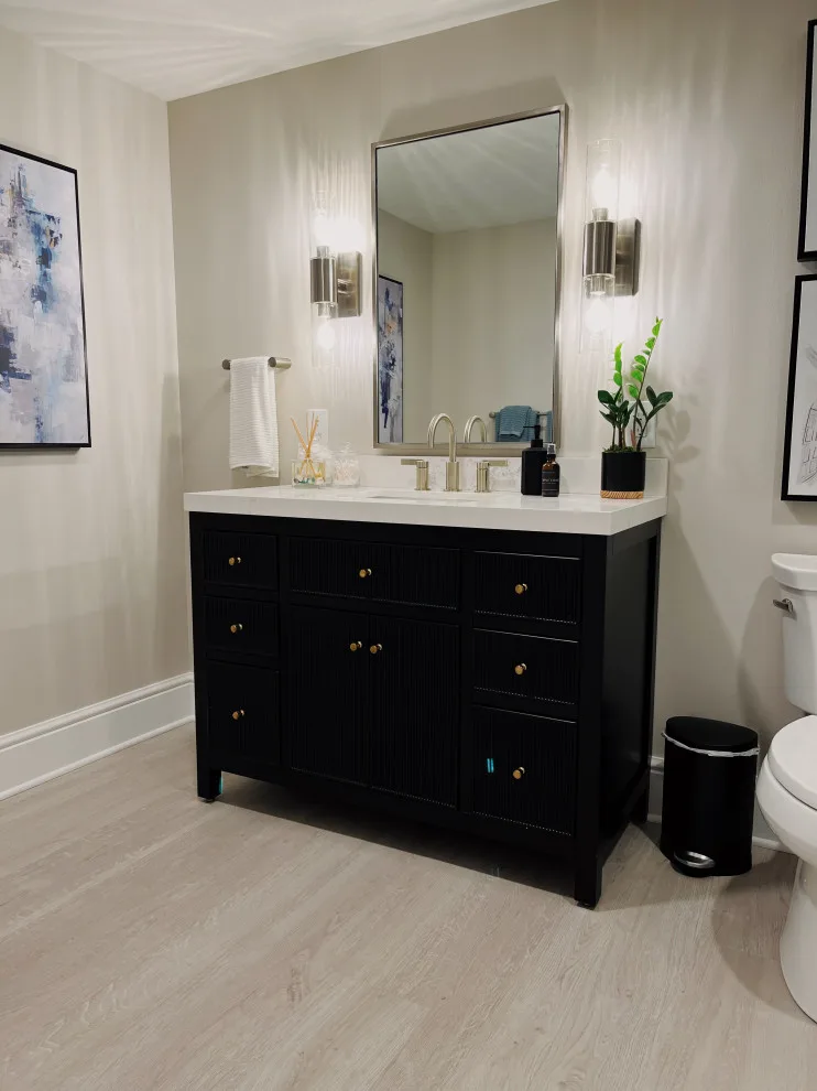 Contemporary Basement Restroom by DesignFive, LLC - Steve Shorthouse - Photo 5