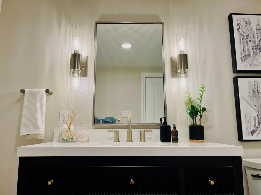 Contemporary Basement Restroom by DesignFive, LLC - Steve Shorthouse - Photo 10