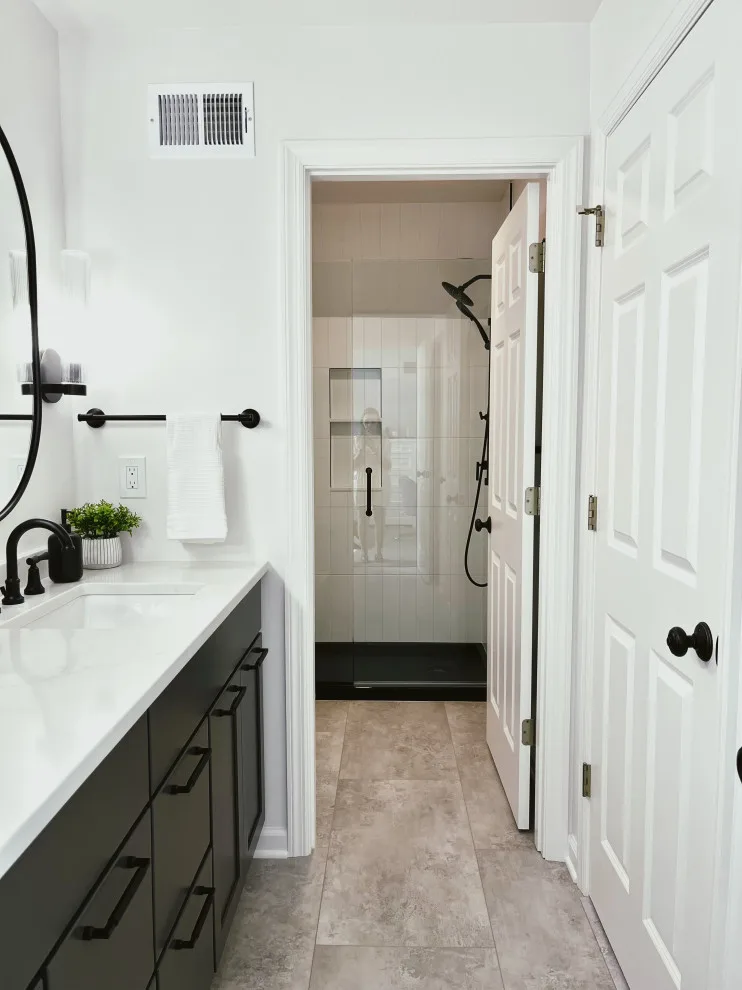 Contemporary Jack and Jill Bathroom by DesignFive, LLC - Steve Shorthouse - Photo 9