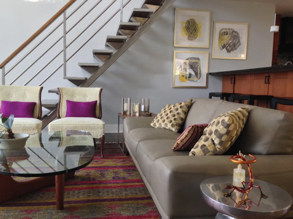 Tega Cay Contemporary Lakeside Home by Rebecca B Interior Design - Photo 9