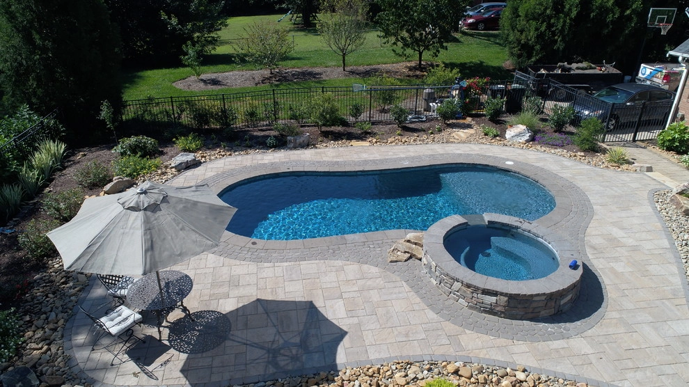 Landscape / Gas Fire / Outdoor Kitchen / Pool / Multi-level Pool by H2O-Matic Outdoor Creations - Photo 2