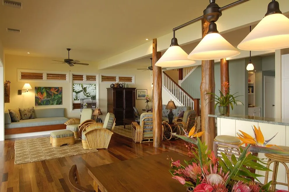 Vintage Hawaiian Beach Bungalow by Fine Design Interiors, Inc. - Photo 4