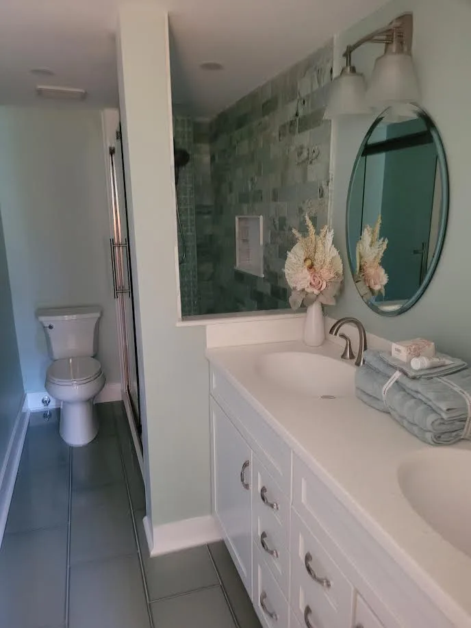 Compact Bathroom Renovation Before/After by Pamela's Design Creations LLC - Photo 3