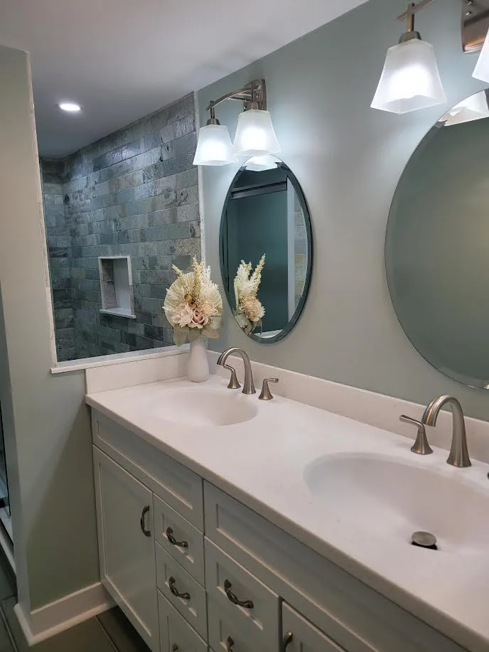Compact Bathroom Renovation Before/After by Pamela's Design Creations LLC - Photo 4