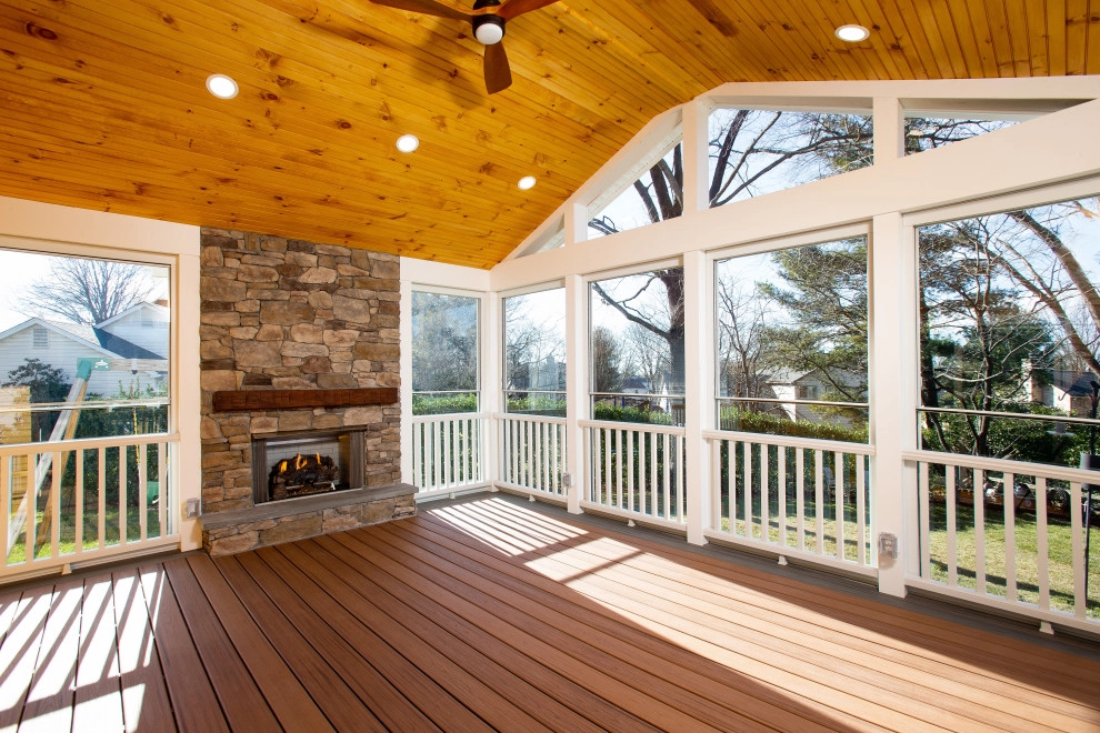 Screened porch in Herndon VA by HEMAX Construction Services & Landscaping, LLC - Photo 7