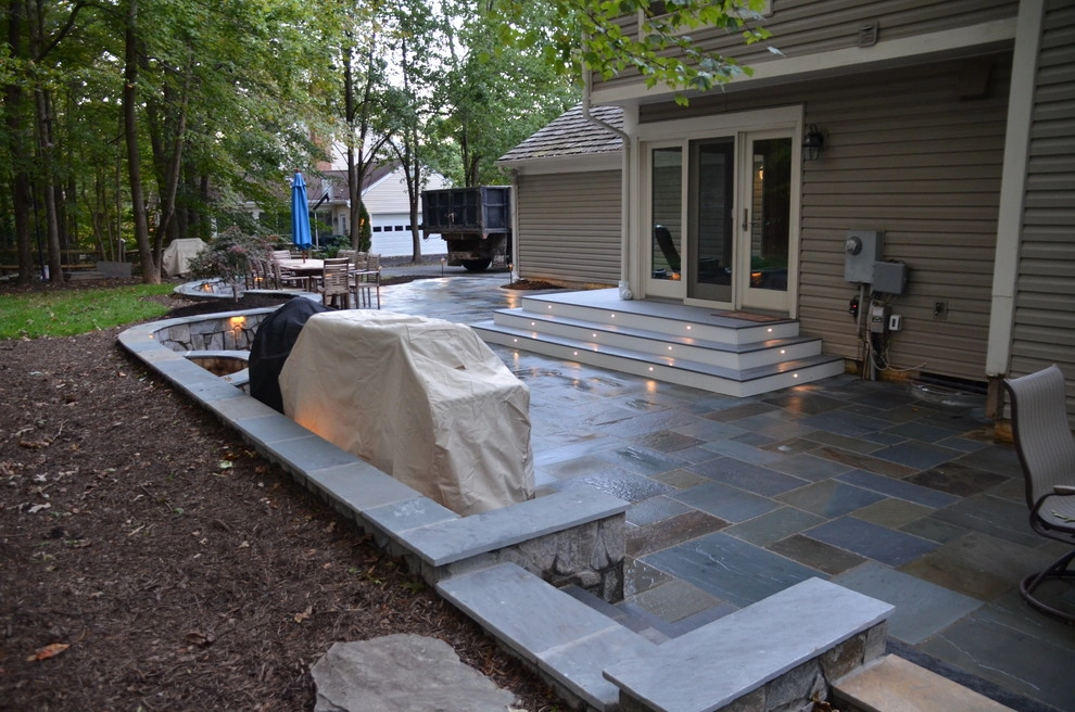 Flagstone Patio - Rolling Ridge Drive, Fairfax Station, VA by HEMAX Construction Services & Landscaping, LLC - Photo 7