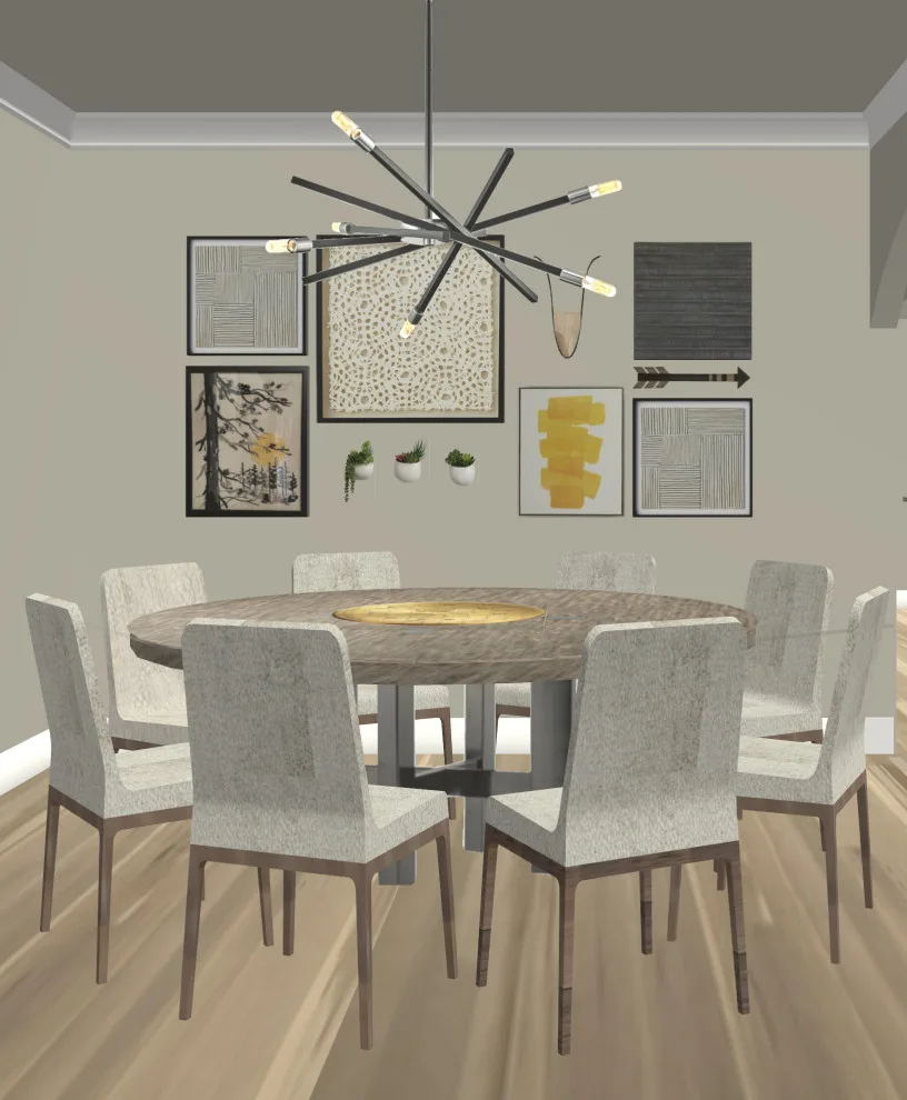 Springfield Modern Dining Room with Art Display Wall by CDR Design, LLC - Photo 2