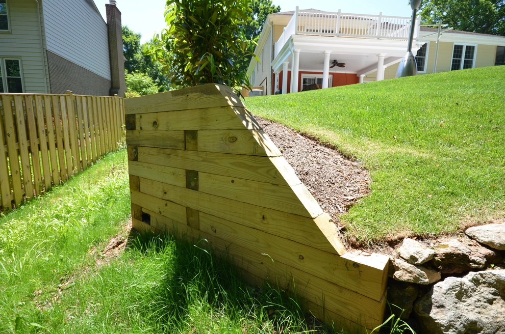 Pressure Treated Timber Wall - McLean, VA by HEMAX Construction Services & Landscaping, LLC - Photo 5