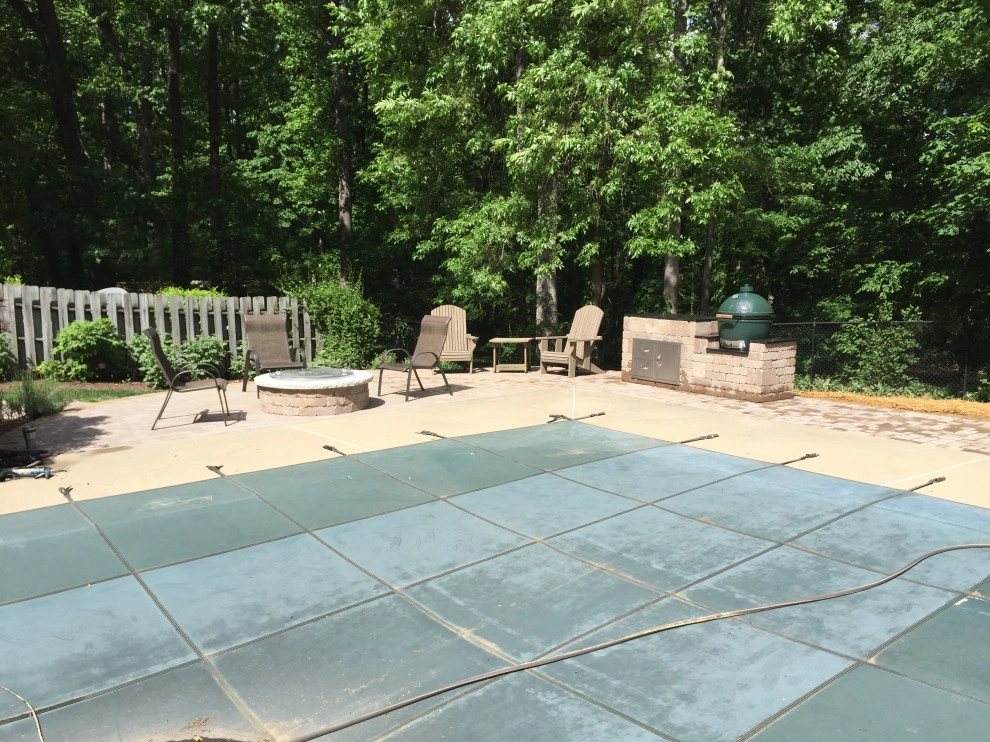 Pool Patio Extension with Firepit & Grill by High Rock Land & Hardscapes - Photo 3