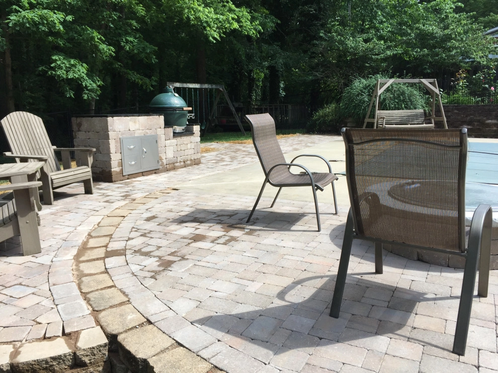 Pool Patio Extension with Firepit & Grill by High Rock Land & Hardscapes - Photo 4
