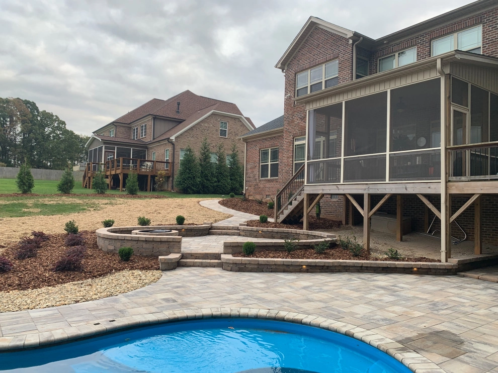 Backyard Pool with Fire Pit by High Rock Land & Hardscapes - Photo 5