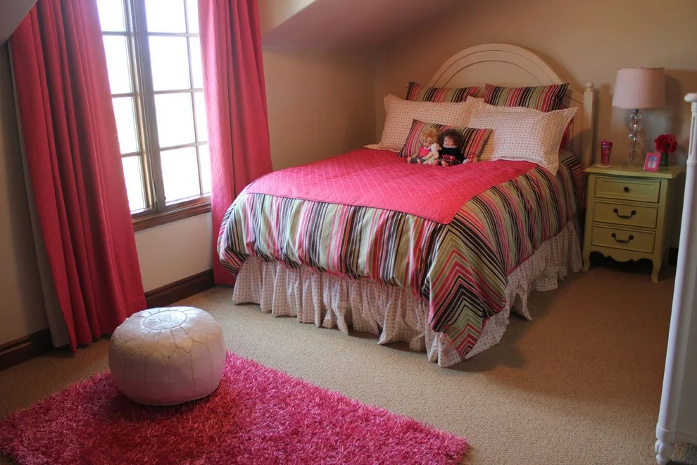 Wilson Estates Vibrant Young Girl's Bedroom by Megan McGraw Interior Design - Photo 3