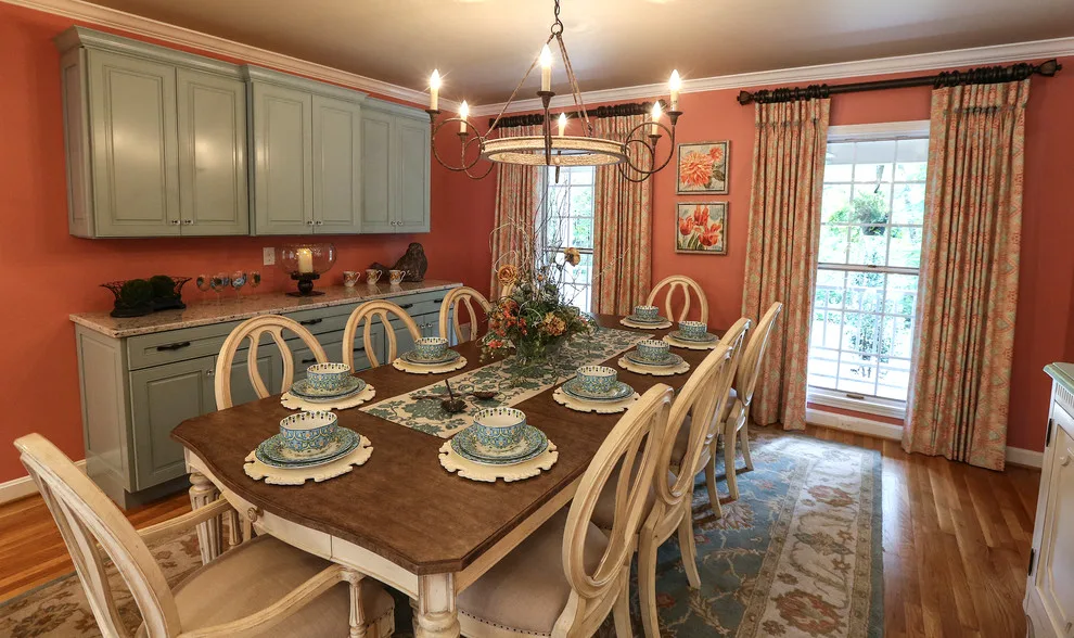 A Vibrant Farmhouse Dining Area 2016 by Lisa Lynn Designs Home Store & Design Studio - Photo 2