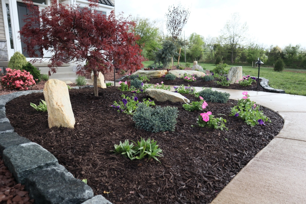 Landscape Planting, Lighting, and Using Red Tipple Stone by Holly Days Nursery & Landscaping - Photo 39